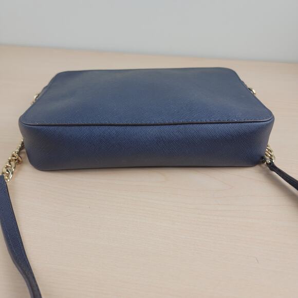 Michael Kors Navy Saffiano Leather Crossbody Bag - Picture 6 of 13